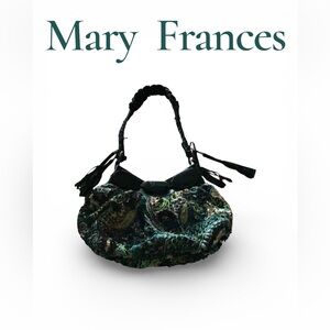 Mary Frances Vintage Heavily Detailed Beaded Paisley Shoulder Bag Magnetic Close